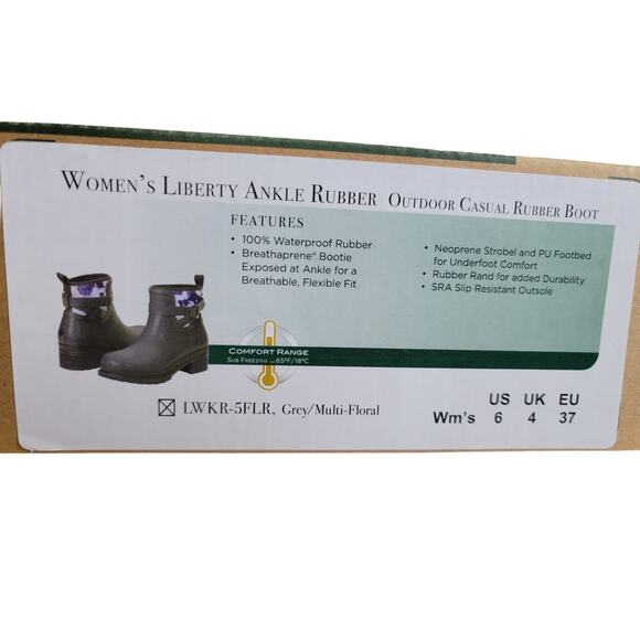 Women's Liberty Ankle Rubber Boot - The Original Muck Boot Company - SZ: 6 - Picture 6 of 7